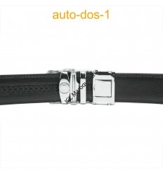 Ceinture femme automatique boucle crémaillère sans trous en croute de cuir de vachette 227 camel