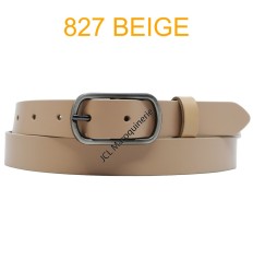 Ceinture femme en croute de cuir de vachette 827 Beige