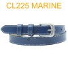 Ceinture femme en croute de cuir de vachette 750825 Marine