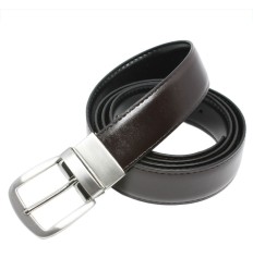 Ceinture Reversible en croûte de cuir boucle ardillon