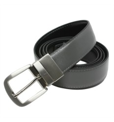Ceinture Reversible en croûte de cuir boucle ardillon