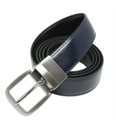 Ceinture Reversible en croûte de cuir boucle ardillon