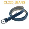 Ceinture femme fine en croute de cuir de vachette 750200 jeans