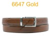 Ceinture en cuir de vachette fabrication francaise 6647 Camel