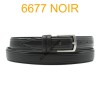 Ceinture en cuir de vachette fabrication francaise 6677 noir