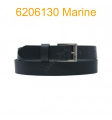 Ceinture en cuir de buffle "veau gras" fabriqué en France 6206130 Marine