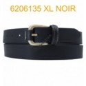 Ceinture en cuir de buffle "veau gras" fabriqué en France 6206135 Noir XL Grande taille