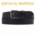 Ceinture en cuir de buffle "veau gras" fabriqué en France 6206140 Marron XL Grande taille