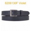 Ceinture en cuir de buffle "veau gras" fabriqué en France 6206130 Noir surpique Violet