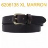 Ceinture en cuir de buffle "veau gras" fabriqué en France 6206135 Marron XL Grande taille