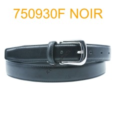 Ceinture femme large en croute de cuir de vachette 750930F noir