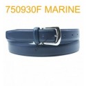 Ceinture femme large en croute de cuir de vachette 750930F marine