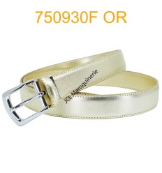 Ceinture femme large en croute de cuir de vachette 750930F dor?