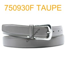 Ceinture femme large en croute de cuir de vachette 750930F taupe
