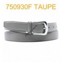 Ceinture femme large en croute de cuir de vachette 750930F taupe