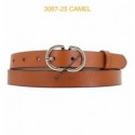 Ceinture femme en croute de cuir de vachette 3067 Camel