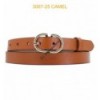 Ceinture femme en croute de cuir de vachette 3067 Camel