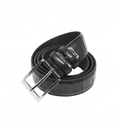 Ceinture imitation crocodile en cuir véritable Renato Balestra