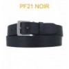 Ceinture en cuir de buffle "veau gras" PF21 Noir