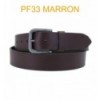 Ceinture en cuir de buffle "veau gras" PF33 Marron