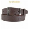 Ceinture en cuir aggloméré FG13 marron