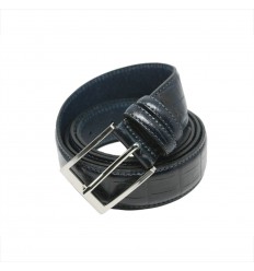 Ceinture imitation crocodile en cuir véritable Renato Balestra