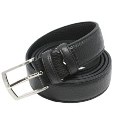 Ceinture en cuir véritable grainée fine Renato Balestra