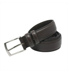 Ceinture en cuir véritable grainée fine Renato Balestra