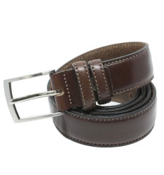 Ceinture en cuir véritable lisse fine Renato Balestra