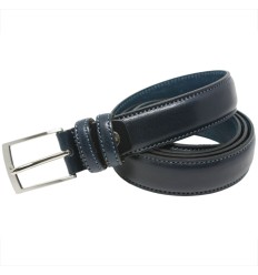 Ceinture en cuir véritable lisse fine Renato Balestra