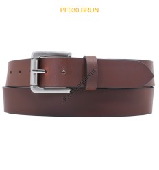 Ceinturon large en cuir de buffle "veau gras" PF30 MARRON CLAIR