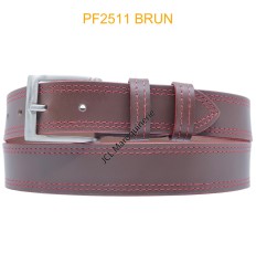 Ceinturon large en cuir de buffle "veau gras" PF2511 MARRON CLAIR
