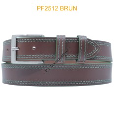 Ceinturon large en cuir de buffle "veau gras" PF2512 MARRON CLAIR