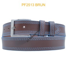 Ceinturon large en cuir de buffle "veau gras" PF2513 MARRON CLAIR