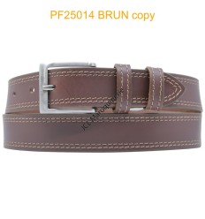 Ceinturon large en cuir de buffle "veau gras" PF25014 MARRON CLAIR