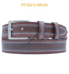 Ceinturon large en cuir de buffle "veau gras" PF35010 MARRON CLAIR