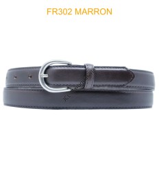 CEINTURE EN CUIR DE VACHETTE FR302 MARRON