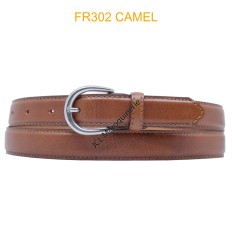CEINTURE EN CUIR DE VACHETTE FR302 CAMEL