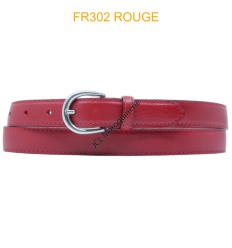 CEINTURE EN CUIR DE VACHETTE FR302 ROUGE