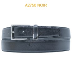 Ceinture en cuir de vachette A2750 NOIR