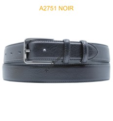 Ceinture en cuir de vachette A2751 NOIR
