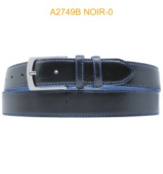 Ceinture en cuir de vachette 2749B NOIR