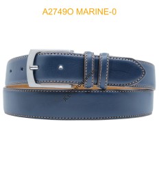 Ceinture en cuir de vachette 2749O MARINE