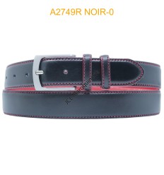 Ceinture en cuir de vachette 2749R NOIR