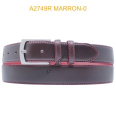 Ceinture en cuir de vachette 2749R MARRON