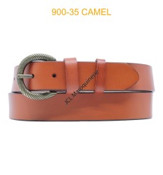 Ceinture large femme en cuir 900-35 CAMEL