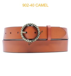 Ceinture large femme en cuir 902-40 CAMEL