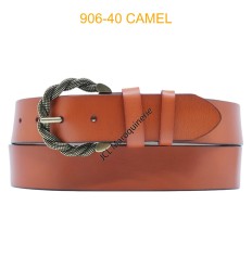 Ceinture large femme en cuir 906-40 CAMEL