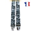 Bretelle "X" Elastique à pinces 35mm Fabrication Française FRBRE35-IMP-8804