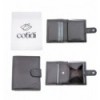 Portefeuille COTIDI avec portemonnaie anti RFID en cuir CC3551 marron